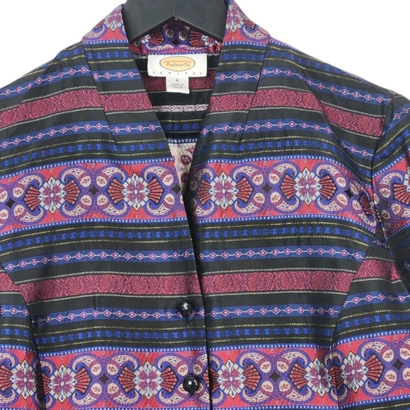 Talbots Multicolor Patterned Jacket - Picture 2 of 8